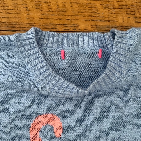 Lilly Pulitzer Pippy Sweater Blue Peri Sun Sand Sea Size Small - Picture 6 of 8